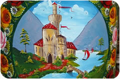 castle motif painted by melanie clare